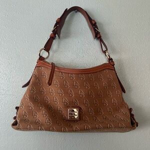 Dooney & Bourke Anniversary Signature Tan Monogram Shoulder Bag